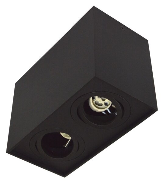 Faretto SIROCO 2xGU10/30W/230V nero