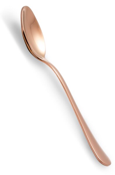Cucchiaino da Caff� Modello Serena confezione 6 pezzi IN PVD Rame Lucido acciaio inox 18.10 AISI304 2.5 mm in Confezione di cartone