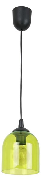 Lampadario a sospensione con filo CHRIS 1xE27/60W/230V verde