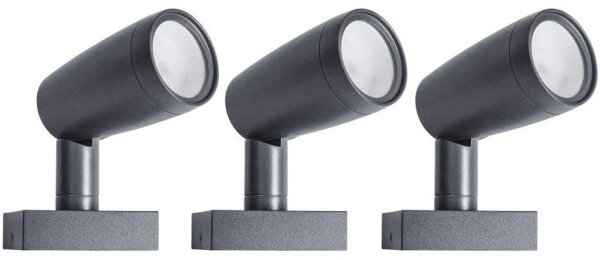 Ledvance - PACK 3x Lampada da esterno LED RGB SMART+ SPOT 3xLED/4.5W/230V IP65 Wi-Fi