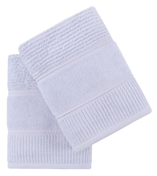 Set di asciugamani tipo terry azzurri in cotone 2 pz 50x90 cm Daniela – Foutastic