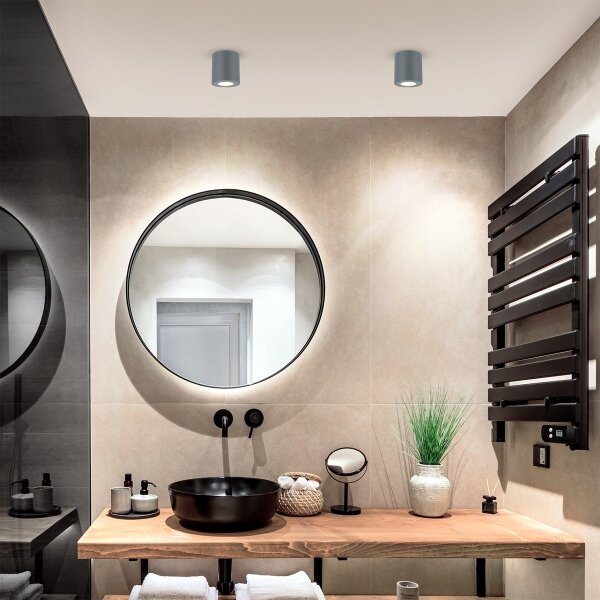 Brilagi - Faretto da bagno MIA 1xGU10/30W/230V 84x80 mm antracite IP54