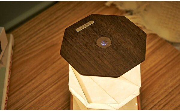 Decorazione luminosa marrone con ricarica USB ø 12 cm Twist Hexagon – Gingko