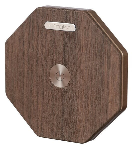 Decorazione luminosa marrone con ricarica USB ø 12 cm Twist Hexagon – Gingko