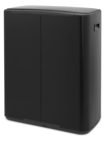 Bidone in acciaio nero opaco 60 l Bo - Brabantia