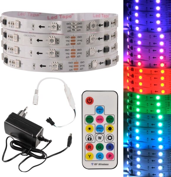 Striscia LED RGB dimmerabile MAGIC 2 m LED/12W/230V + Telecomando