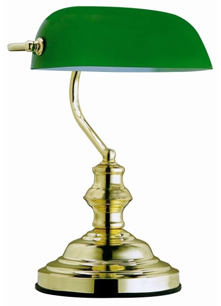 GLOBO 2491 - Lampada da tavolo ANTIQUE 1xE27/60W verde- oro