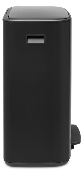Bidone in acciaio nero opaco 60 l Bo - Brabantia