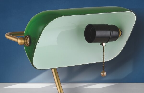 GLOBO 2491 - Lampada da tavolo ANTIQUE 1xE27/60W verde- oro