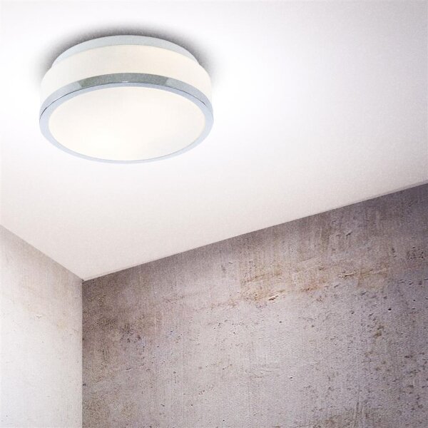 Searchlight 7039-23CC - Plafoniera da bagno DISC 2xE27/60W/230V IP44