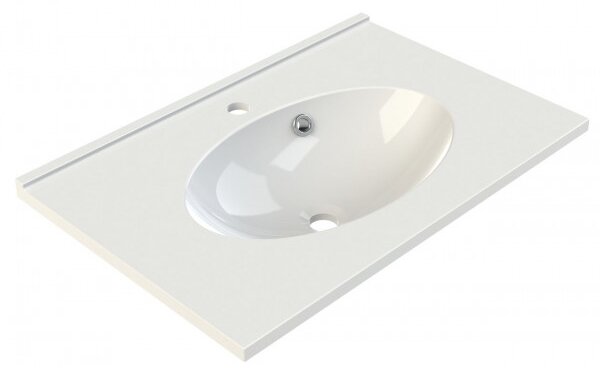 Lavabo Mobile Allibert CUP 1 foro 20x462mm Bianco Lucido