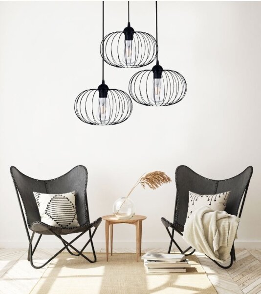 Lampadario a plafone BOCCA 3xE27/60W/230V