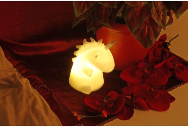 Lampada da tavolo per bambini bianca Unicorn – Hilight