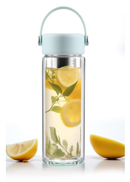 Bottiglia color menta in vetro 350 ml Fuori – Vialli Design