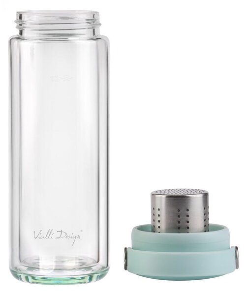 Bottiglia color menta in vetro 350 ml Fuori – Vialli Design