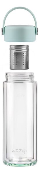 Bottiglia color menta in vetro 350 ml Fuori – Vialli Design