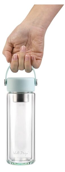 Bottiglia color menta in vetro 350 ml Fuori – Vialli Design