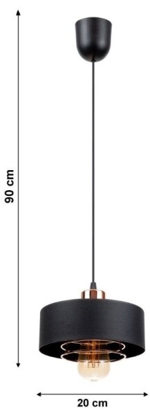 Lampadario a sospensione con filo VEST 1xE27/60W/230V