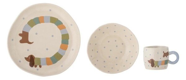 Set da pranzo per bambini in gres 3 pz Charlie – Bloomingville Mini