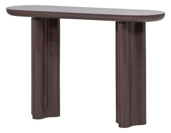 Tavolo consolle marrone scuro lucido 35x120 cm Evara – WOOOD