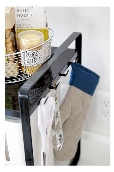 Scaffale da cucina regolabile nero Tower - YAMAZAKI