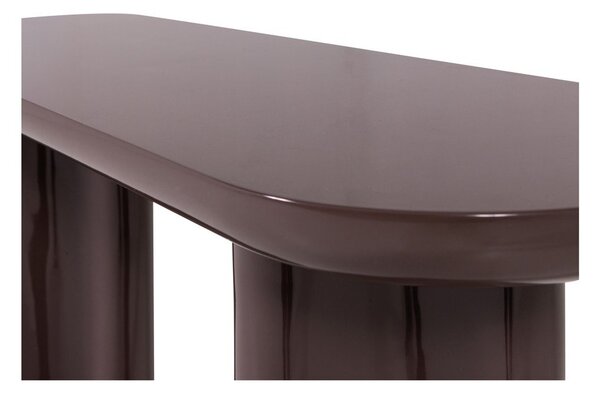 Tavolo consolle marrone scuro lucido 35x120 cm Evara – WOOOD