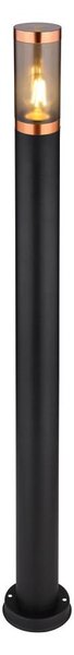 Globo 3159BC - Lampada da esterno BOSTON 1xE27/23W/230V IP44 110 cm nero/rame