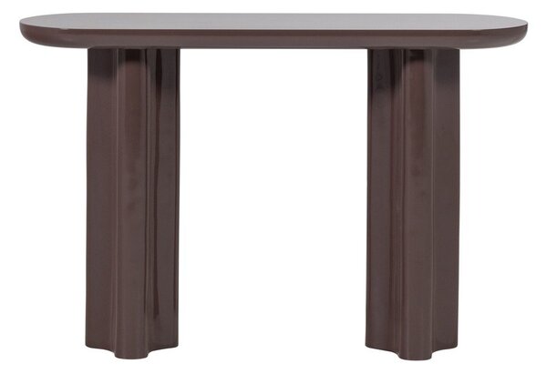 Tavolo consolle marrone scuro lucido 35x120 cm Evara – WOOOD