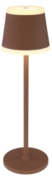 Globo 58433R - Lampada da tavolo LED dimmerabile RIDLEY LED/4,6W/3,7V 3000K marrone