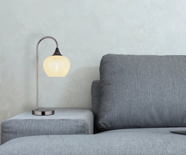 Globo 15548TK - Lampada da tavolo MAXY 1xE27/40W/230V bianco/antracite