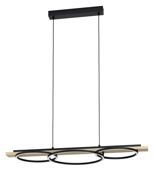 Eglo 901714-LED lampadario dimmerabile BOYAL 2xLED/12,5W/230V+LED/15,5W beige/nero