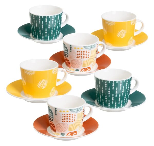 Set di 6 tazze da espresso in gres da 100 ml Tropic - Casa Selección