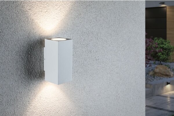 Paulmann 94330 - 2xLED/2,8W IP44 Applique da esterno FLAME 230V bianca