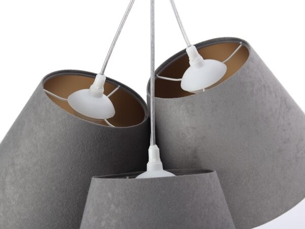 Lampadario a sospensione AMBROSIA 3xE27/60W/230V
