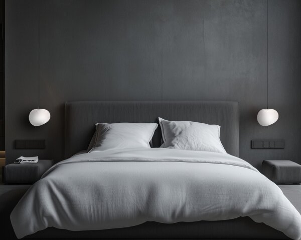 Lampadario a sospensione con filo STONES 1xE27/40W/230V diametro 20 cm
