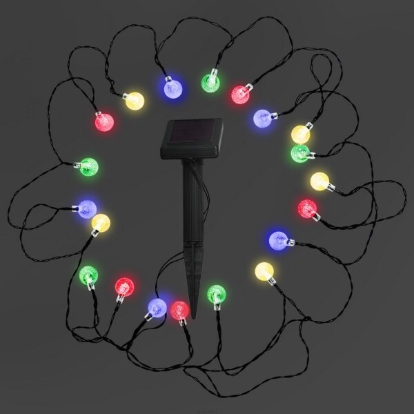 Lampada solare LED RGB 20xLED/1,2V 300 mAh IP44
