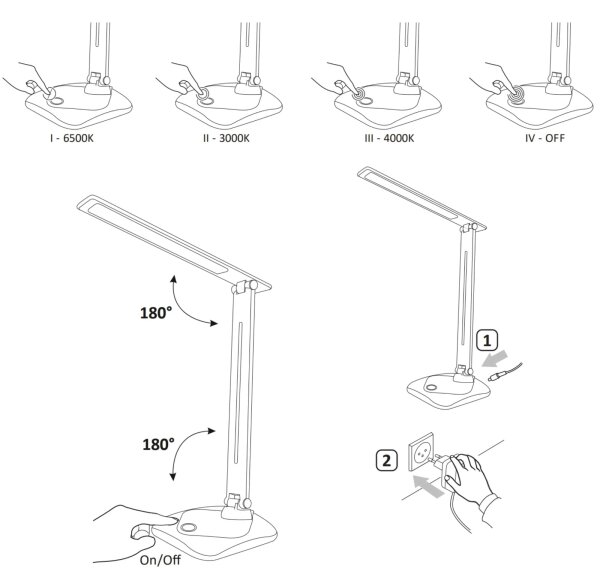 Lampada LED da tavolo TOLEDO LED/8W/230V