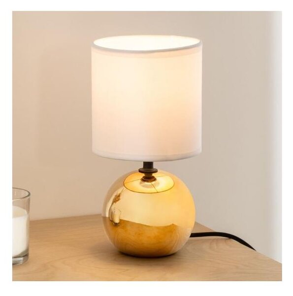 Atmosphera - Lampada da tavolo TIMÉO 1xE14/60W/230V oro/bianco