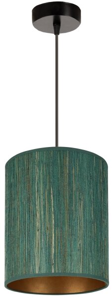 Brilagi - Lampadario a sospensione con filo BOSTON ROLLER 1xE27/15W/230V diametro 21 cm verde/oro