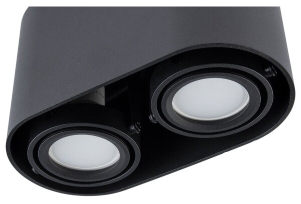 Faretto SIROK 2xGU10/30W/230V nero