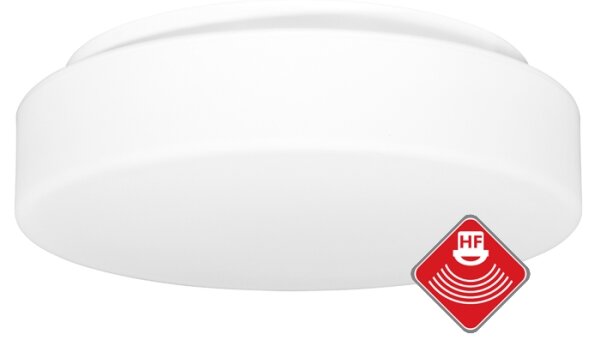 Ecolite W132-BI - Plafoniera con sensore HECTOR 1xE27/60W/230V IP44 bianco