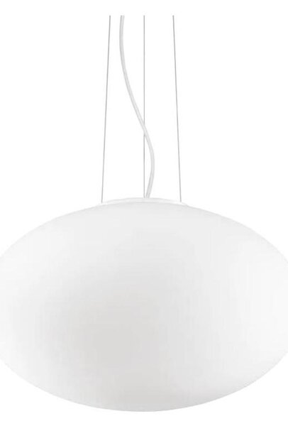 Ideal Lux - Lampadario a sospensione con filo CANDY 1xE27/42W/230V diametro 50 cm bianco