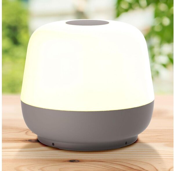 Lampada da tavolo LED dimmerabile SAMBA LED/1,2W/5V USB 1200 mAh IP44 grigio