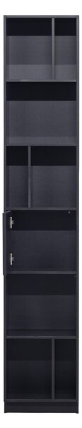 Libreria modulare in legno di pino nero 40x210 cm Finca - WOOOD