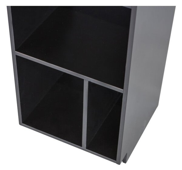Libreria modulare in legno di pino nero 40x210 cm Finca - WOOOD