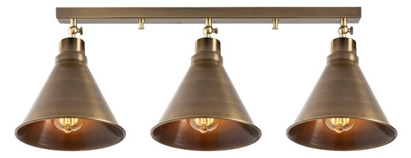 Plafoniera color bronzo con paralume in metallo ø 20 cm Tramino – Opviq lights