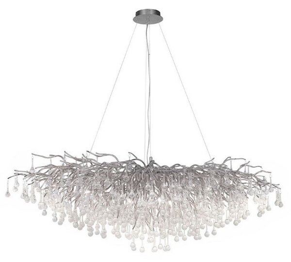 Paul Neuhaus 2031-55 - Lampadario a sospensione con filo ICICLE 15xG9/40W/230V 75x150 cm cromo