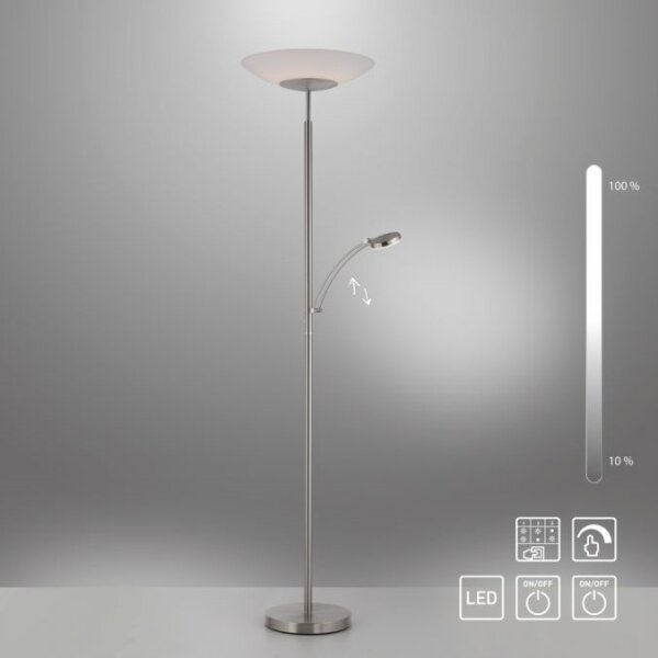Paul Neuhaus 655-55-LED Lampada da terra dimmerabile ALFRED LED/28W+LED/4W/230V