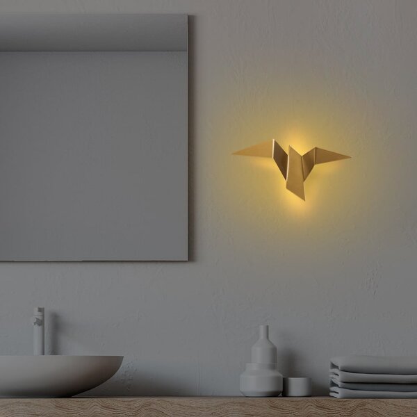 Lampada da parete LED dorata Pacali – Opviq lights