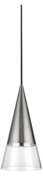 Ideal Lux - Lampadario LED a sospensione con filo CONO 1xGU10/7W/230V diametro 15 cm cromo